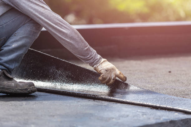 Professional Basement Waterproofing technician working in McKinleyville, CA